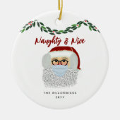 そしていけな素敵なサおもしろいンタファミリークリスマス セラミックオーナメント (正面)