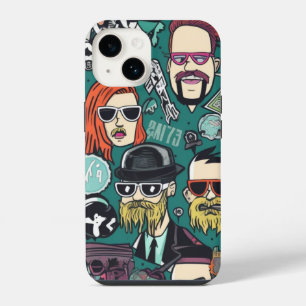 そしておもしろいかわいいクリプトパンク iPhone 14ケース