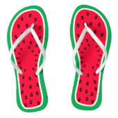 そしておもしろいかわいいスイカ切り夏のフルーツ ビーチサンダル (ソール)