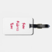 そしておもしろいぽちゃぽちゃのレディバグ ラゲッジタグ (裏面横)