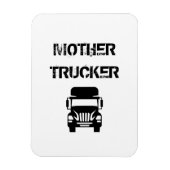 そしておもしろい倉庫クールの母親のトラック運搬船 マグネット (縦)