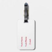 そしておもしろい倉庫クールの母親のトラック運搬船 ラゲッジタグ (裏面縦)