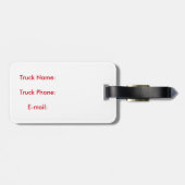 そしておもしろい倉庫クールの母親のトラック運搬船 ラゲッジタグ (裏面横)