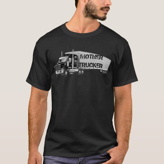 そしておもしろい倉庫クールの母親のトラック運搬船 Tシャツ (正面)