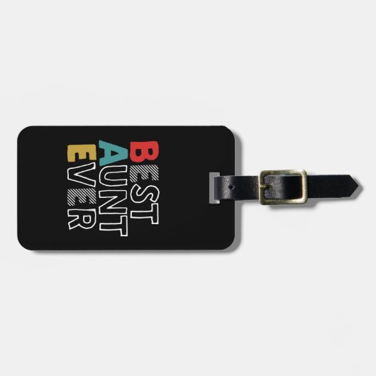 そしておもしろい可愛い最高のおばさんカッコいいは ラゲッジタグ (正面横)