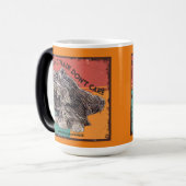 そしておもしろい子犬の恋人のための可愛い長い毛の犬のマグ モーフィングマグカップ (正面左)