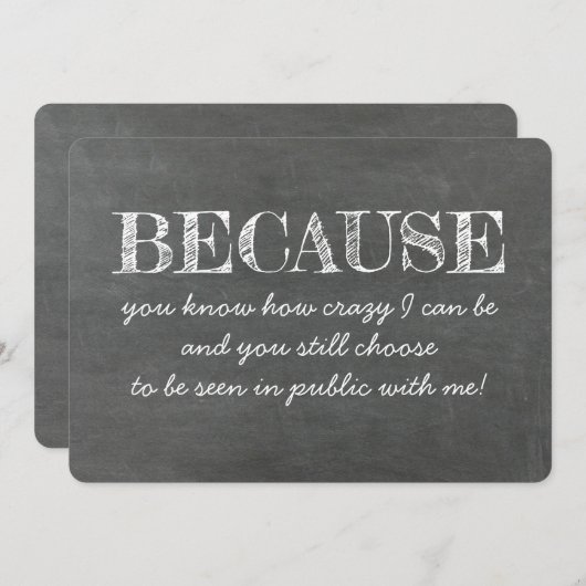 そしておもしろい甘い花嫁の名刺 招待状 (正面/裏面)