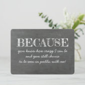 そしておもしろい甘い花嫁の名刺 招待状 (スタンド正面)