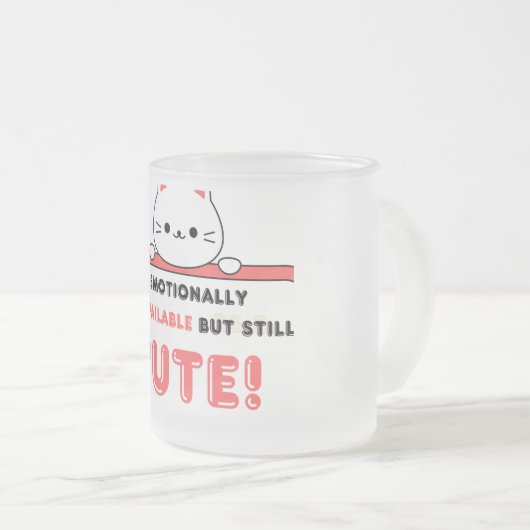 そしておもしろい鼻水が出る フロストグラスマグカップ (正面右)