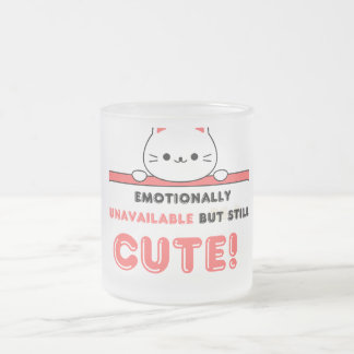 そしておもしろい鼻水が出る フロストグラスマグカップ