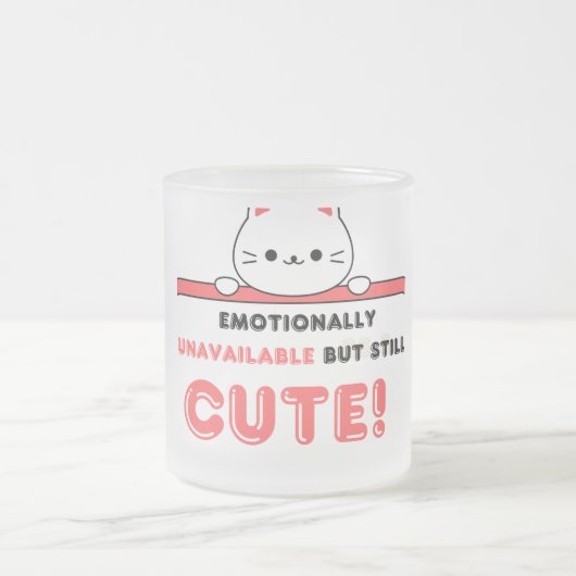 そしておもしろい鼻水が出る フロストグラスマグカップ (中央)