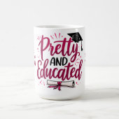 そしてかわいらし教育を受けた卒業 コーヒーマグカップ (中央)