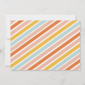 そしてすてき明るいモダンストライプ写真のクリスマス シーズンカード (裏面)