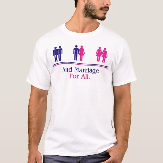 そしてすべてのための結婚 Tシャツ (正面)