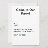 そしてすべての人々に良い夜を クリスマスタイポグラフィ 招待状 (裏面)