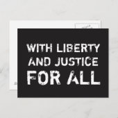 ......そしてすべての社会正義のはがきに対する正義 ポストカード (正面/裏面)