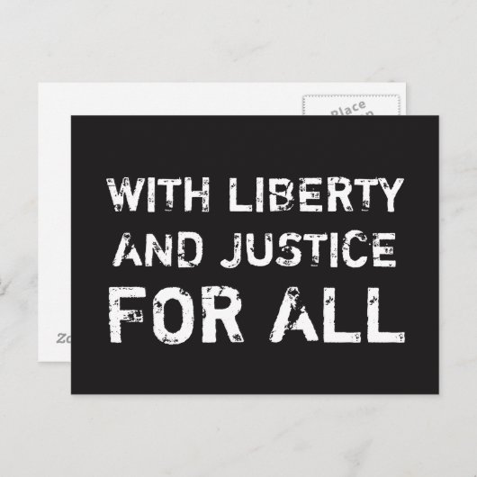 ......そしてすべての社会正義のはがきに対する正義 ポストカード (正面/裏面)