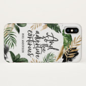 そしてそう冒険は熱帯群葉を続けます Case-Mate iPhoneケース (裏面(横))