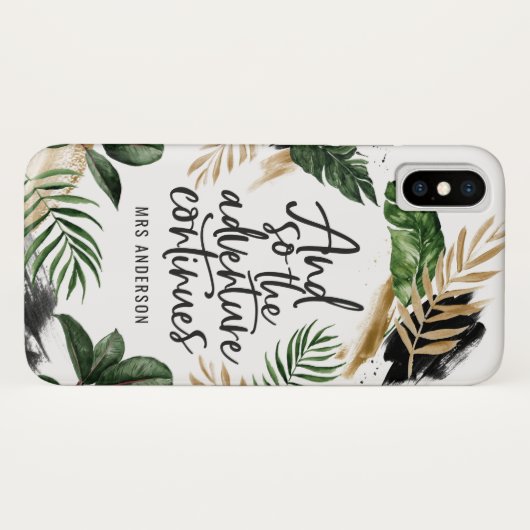 そしてそう冒険は熱帯群葉を続けます Case-Mate iPhoneケース (裏面(横))