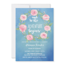 そしてそう冒険は|の水彩画の卒業生を始めます