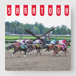 そしてそれらはSaratogaに消えています スクエア壁時計