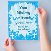 そしてはっきりしたクリスチャンのフレッシュ・フライヤー チラシ (手)