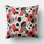 そしてはっきりした大胆な抽象芸術装飾用クッション クッション (裏面)