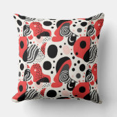 そしてはっきりした大胆な抽象芸術装飾用クッション クッション (正面)