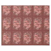 そしてエレガントかわいいクリスマスの弓と星 ラッピングペーパー (フラット)