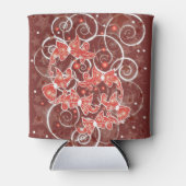 そしてエレガントかわいいクリスマスの弓と星 缶クーラー (正面)