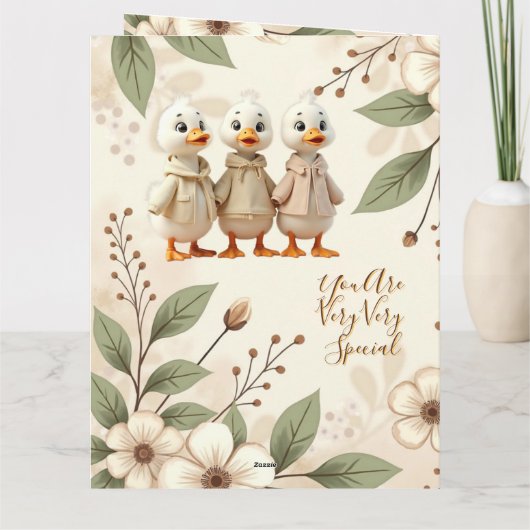 そしてエレガントアヒルとウィムシーなフローラ カード (裏面)