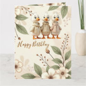 そしてエレガントアヒルとウィムシーなフローラ カード (正面)