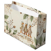 そしてエレガントウィムシーなフローラとアヒル ラージペーパーバッグ (正面アングル)