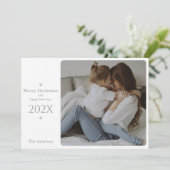 そしてエレガント上品なクリスマスと年賀状 サンキューカード (スタンド正面)