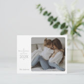 そしてエレガント上品なクリスマスと年賀状 シーズンポストカード (スタンド正面)