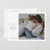 そしてエレガント上品なクリスマスと年賀状 シーズンポストカード (正面/裏面)