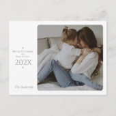 そしてエレガント上品なクリスマスと年賀状 シーズンポストカード (正面)