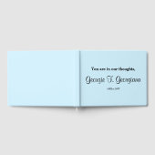 そしてエレガント控えめな悔やみや弔慰ゲストブック ゲストブック (全面)