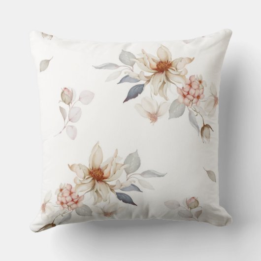 そしてエレガント時代を超越したフローラ クッション (裏面)