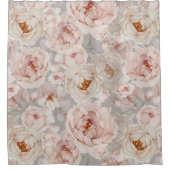 そしてエレガント時代を超越したフローラ シャワーカーテン (正面)