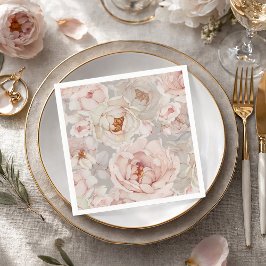 そしてエレガント時代を超越したフローラ スタンダードカクテルナプキン