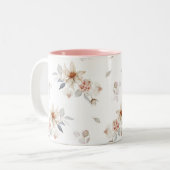 そしてエレガント時代を超越したフローラ ツートーンマグカップ (正面左)