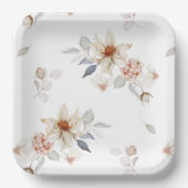 そしてエレガント時代を超越したフローラ ペーパープレート (正面)