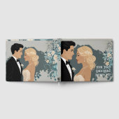 そしてエレガント時代を超越した結婚式招待状デザイン ゲストブック (全面)