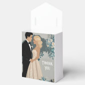 そしてエレガント時代を超越した結婚式招待状デザイン フェイバーボックス (オープン)