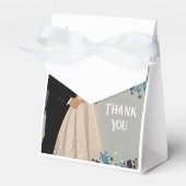 そしてエレガント時代を超越した結婚式招待状デザイン フェイバーボックス (正面サイド)