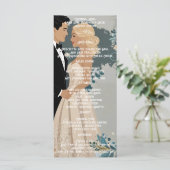 そしてエレガント時代を超越した結婚式招待状デザイン メニュー (スタンド正面)