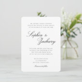 そしてエレガント時代を超越した結婚式招待状 招待状 (スタンド正面)