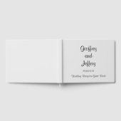 そしてエレガント立派な結婚披露宴の招待帳 ゲストブック (全面)