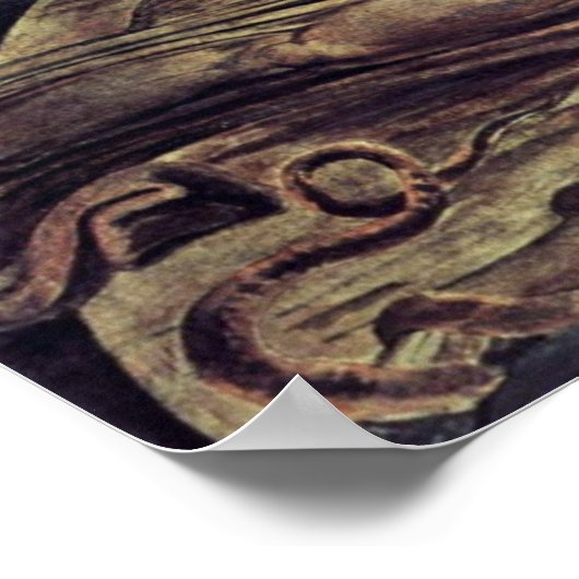 そしてエロヒムはウィリアム・ブレイクによってアダムを創造した ポスター (角)